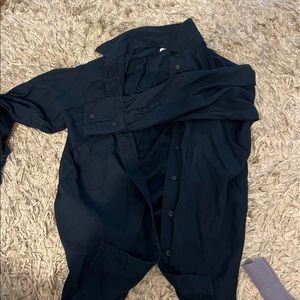 Two Uniqlo U blouses